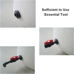 Secure and Easy-to-Install 3/4 Inch PVC Bulkhead Adapters Set of 3 with Plugs