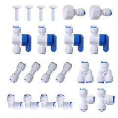1/4″ OD Quick Connect Push in to Water Tube Fitting 1/4 inch, White