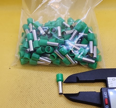 Lot of 250 – PHOENIX CONTACT FERRULE Green 6 AWG 12mm (0.47 in) [RC 11-3]