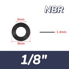 Solid Nitrile NBR Rubber Flat Washer O-Ring Gasket Water Seal BSP 1/8″ 1/4″~ 2″
