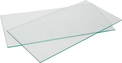 Tempered Glass Shelves 12″ Wide x 24″ Long x 3/16″ Set of 2 Beveled Edges
