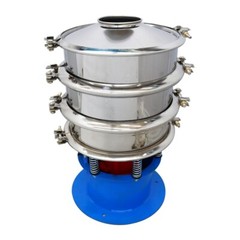 2 Layers Vibrating Screen 15.7in Vibrating Sieve Screen Shaker with Sealing Ring