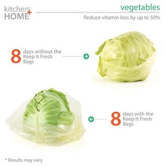 Keep it Fresh Produce Bags – 30 Reusable BPA Free Freshness Produce Bags & Tw…