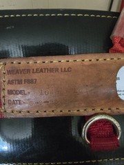 Weaver Leather LLC. Sling Saddle Belt ASTM F887 Model 1040 Size LG