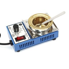 50mm 110V 150W Lead-Free Solder Pot with 500g Capactity & BGA Solder Paste Sc…