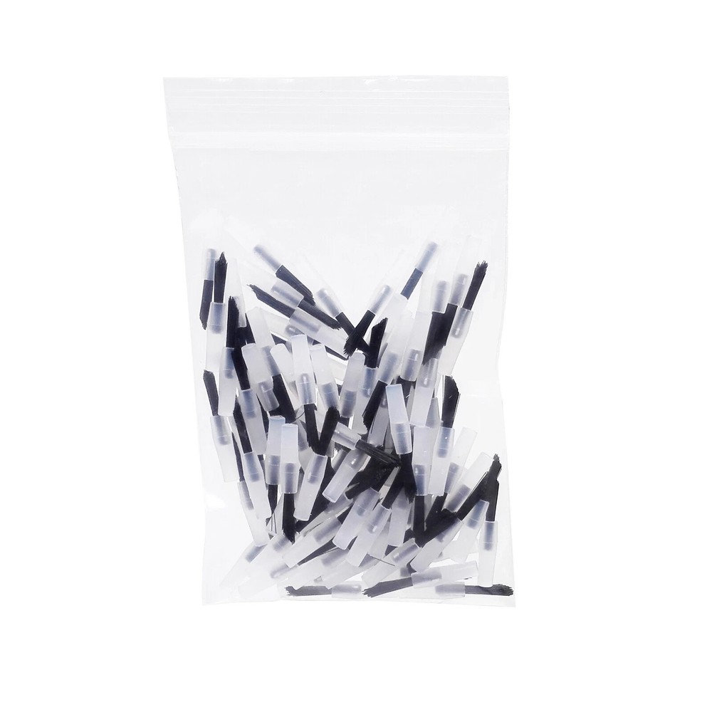 100Pcs Dental Disposable Composite Replaceable Brush Tips with 2 Pcs Handles