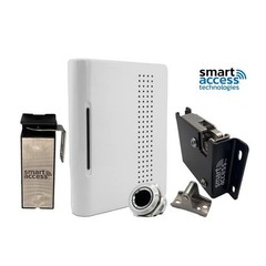 Black Smart Access Technologies Electric Rotary Door Lock Pair of 2 New Open Box