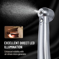 Sibodent E-generator Dental LED Fiber Optic High Speed Handpiece 4 Holes YBM