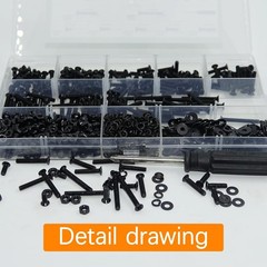 1001 Pcs M3 Countersunk Screws Assortment Kit, Flat Head Machine Screws Phillips