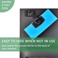 Acrylic Stick-On Security Mirror, Wide Angle Convex Rear View Mirror for Cubi…