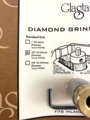 GLASTAR Specialty Diamond Grinding Head Standard Grit ¾” (19.05mm Diameter 30306