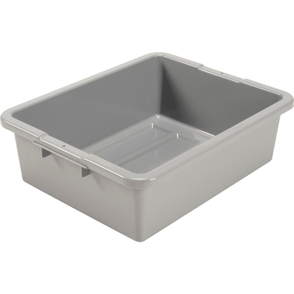 Global Industrial NSF Plastic Bus Tub 21-1/2″L x 17-3/4″W x 7″H Gray Lot of 5
