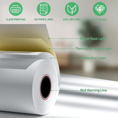 (5 Rolls) 2 1/4″ X 85′ Thermal Receipt Paper Rolls, Cash Register POS Thermal Pa
