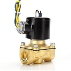 1/2″ 12V Brass Electric Solenoid Valve – Normally Closed Air, Water, Gas, Fuel,