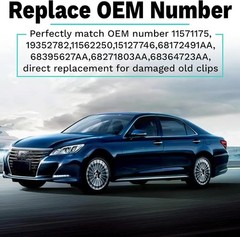 20 PCS Fender and Bumper Rocker Panel Trim Clips with Door Molding