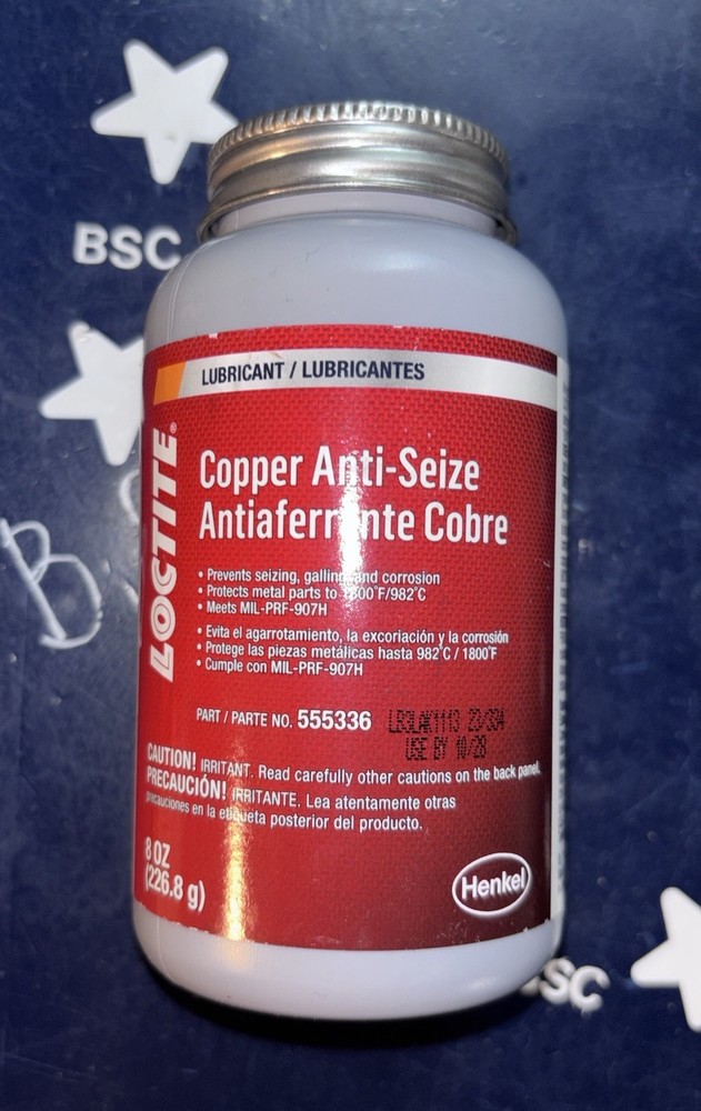 Loctite Copper & Graphite Based Anti-Seize 8 OZ (226.8g) EXP 10/2028