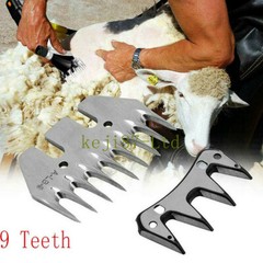 Sheep Shears Blades Straight Tooth Electric Wool Comb Cutter Stainless Steel 9T