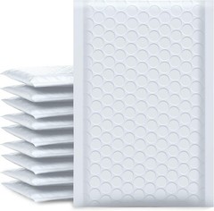 Brand New Bubble Mailers White 4×8 Inch 50 Pack