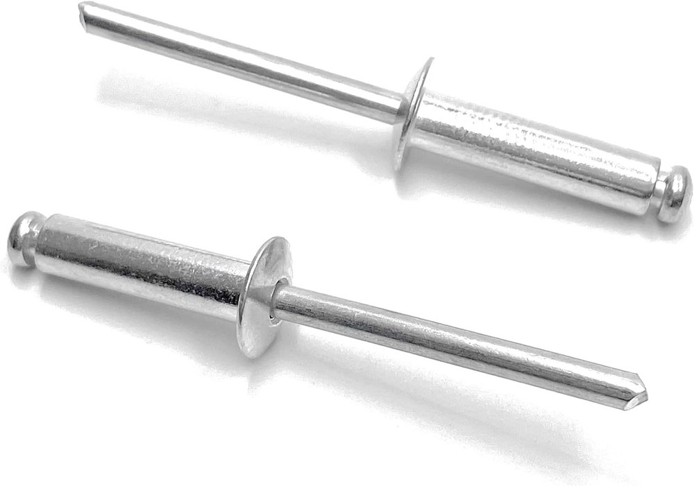 100pcs 3/16″ x 3/4″ Aluminum Blind Rivets, 4.8 x 19mm Pop Rivets, Pack of 100
