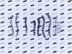 110 Pc Superior/Anterior Plates L+R 3.5mm Dia 5-9 Hole w/ Hex Fasteners SS 316-L