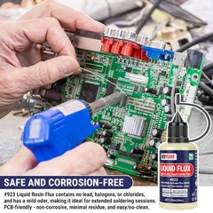 BEEYUIHF No Clean Liquid Solder Flux Dropper Electrical Soldering (30 mL/1 Oz.)