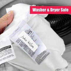 No-Iron Fabric Labels, Kids Clothing Labels Self-Stick Write-On, Name Labels for