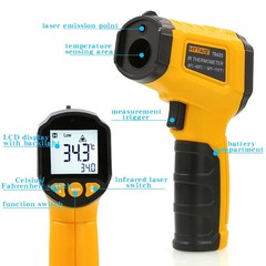 LCD Digital Non-contact Laser IR Infrared Thermometer Temp Meter Temperature Gun