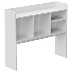 Desktop Bookshelf & Desk Organizer Shelf Wooden for Office Study Desk White