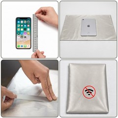 78.7×43.3in Faraday Fabric – Military Grade Electromagnetic Shielding Cloth for