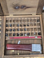 Ideal Numberall 1/16″ & 3/32″ Steel Capital Alphabet & Number Stamps 4 Sets