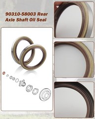 Rear Axle Shaft Oil Seal for Left Right Rear Fit for 2005-2022 Taco Size: 2Pcs