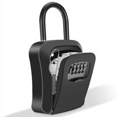 Key Lock Box for Outside-Combination Lockbox for House Key-Portable/Wall Mounted