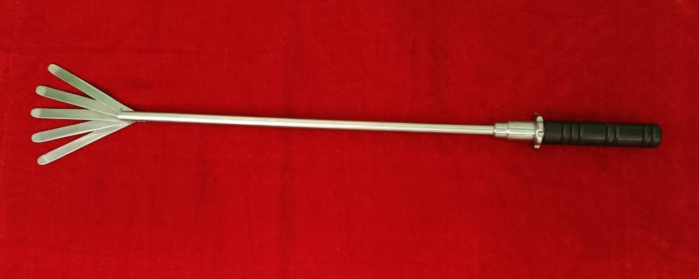 Laparoscopic Fan Retractor 10mmx330mm 5 Blades Straight SS Reusable Instruments