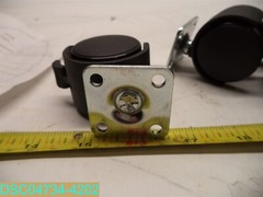 QTY=4: TWIN CASTER WHEEL’S 2 LOCKING 2-1/4″H X 1-1/2″OD PLATE 1-1/2″ W X 1-1/2″L
