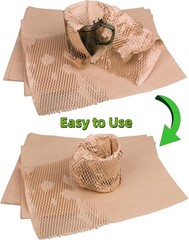 Honeycomb Packing Paper 50 Sheets 11×14.5 Brown Bubble Cushioning Wrap for