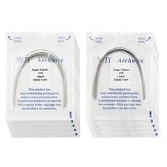 100PCS Dental Orthodontic Arch Wire Niti Super Elastic Round Rectangular Ovoid