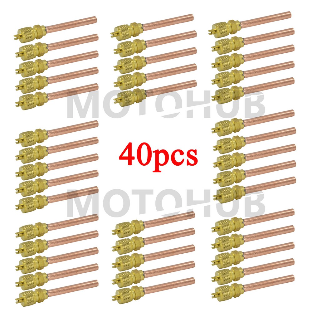 40x Service/Access Valve 1/4″ SAE *1/4″ OD *2.75″ Stem Core AC Refrigeration Kit