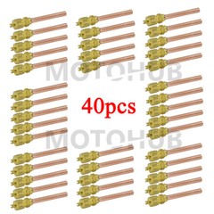 40x Service/Access Valve 1/4″ SAE *1/4″ OD *2.75″ Stem Core AC Refrigeration Kit