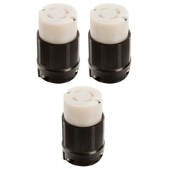 NEMA L16-30 Grounding Locking Connector, 30A 480V AC, 3 Pole 4 Wire, cUL Listed