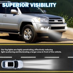 LED Fog Lights Assembly For 2003-2005 Toyota 4Runner, A Pair of Front Fog Lamps