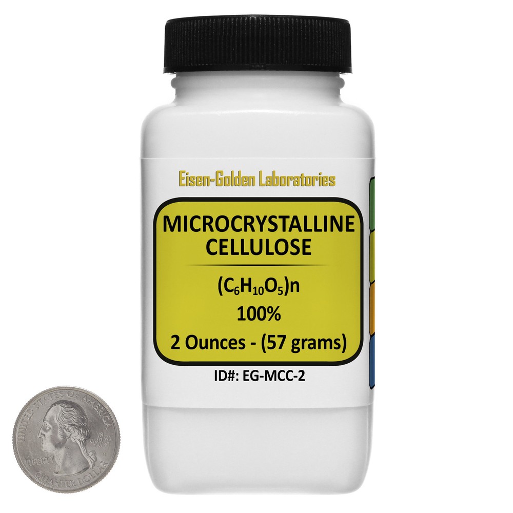 Microcrystalline Cellulose [(C6H10O5)n] USP Food Grade 2 Oz in a Bottle USA