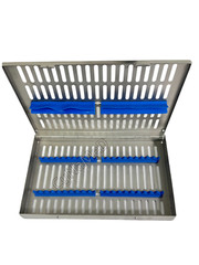 GERMAN DENTAL AUTOCLAVE STERILIZATION CASSETTE RACK BOX TRAY FOR 20 INSTRUMENT
