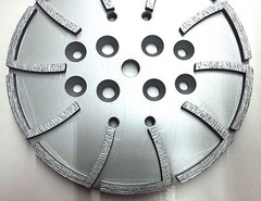 10” Pro Concrete Grinding Head Disc Plate for Edco Floor Grinder-20 Segs PREMIUM