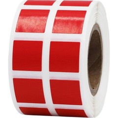 Square Stickers | 0.5″ Inch Square Shape | 1,000 Pack | Pick One Color