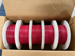 AlphaWire 3047 RED 30AWG Copper Wire Spools 1000ft