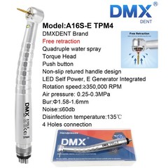 DMXDENT A16S-E Dental LED E-generator High Speed Turbine Handpiece 0 Retraction