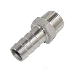 3/4″ MALE NPT Thread Pipe to 3/4″ Barb Hose Tail End Connector Stainless Steel
