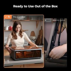 Creality Falcon A1 10W Laser Engraver Cutting with Desktop Falcon Smoke Purifier
