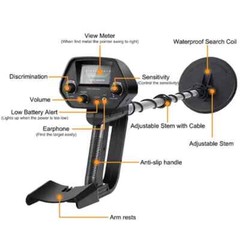 Deep Ground Metal Detector For Adults Underwater Beach Yard Waterproof Seeker