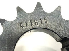 Unbranded 15 Tooth 1.35 Inch Bore Roller Chain Sprocket 41TB15 NOS